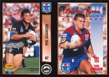1994 Dynamic Rugby League Series 2 - Dual Promos #NNO Phil Adamson / Paul Harragon Front